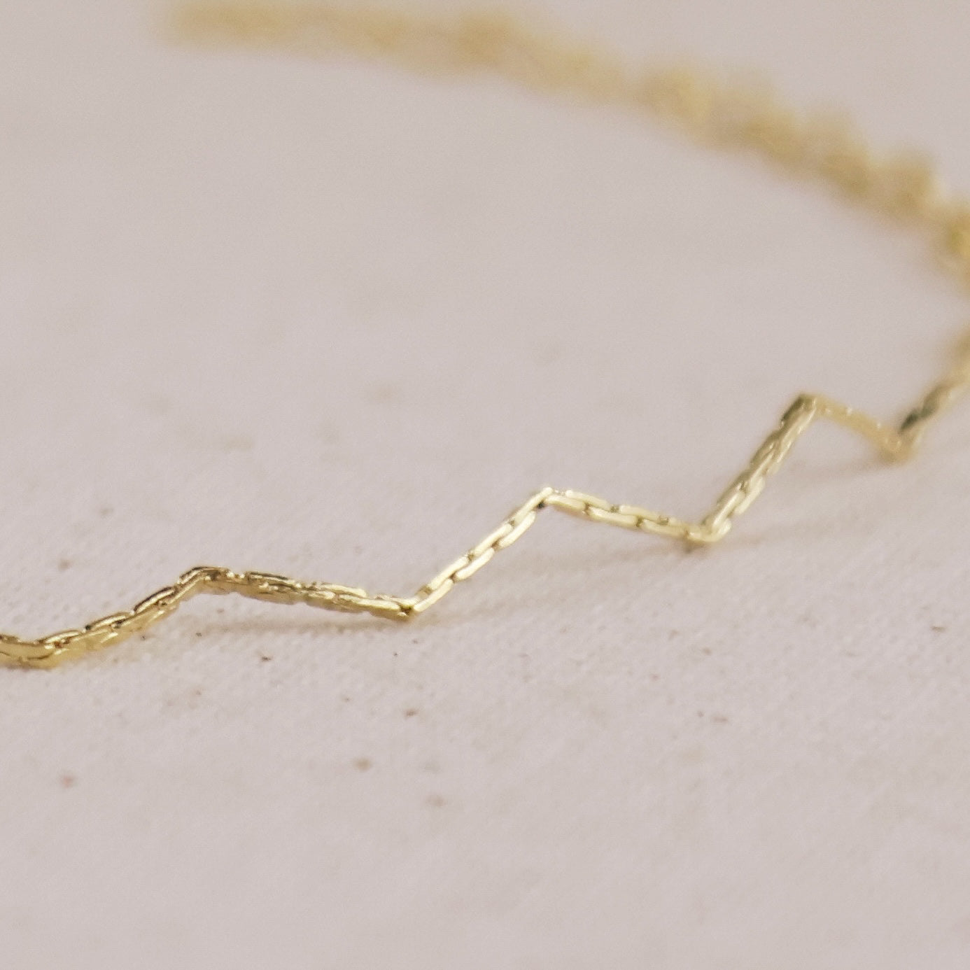 18k Gold Filled Zig Zag Anklet