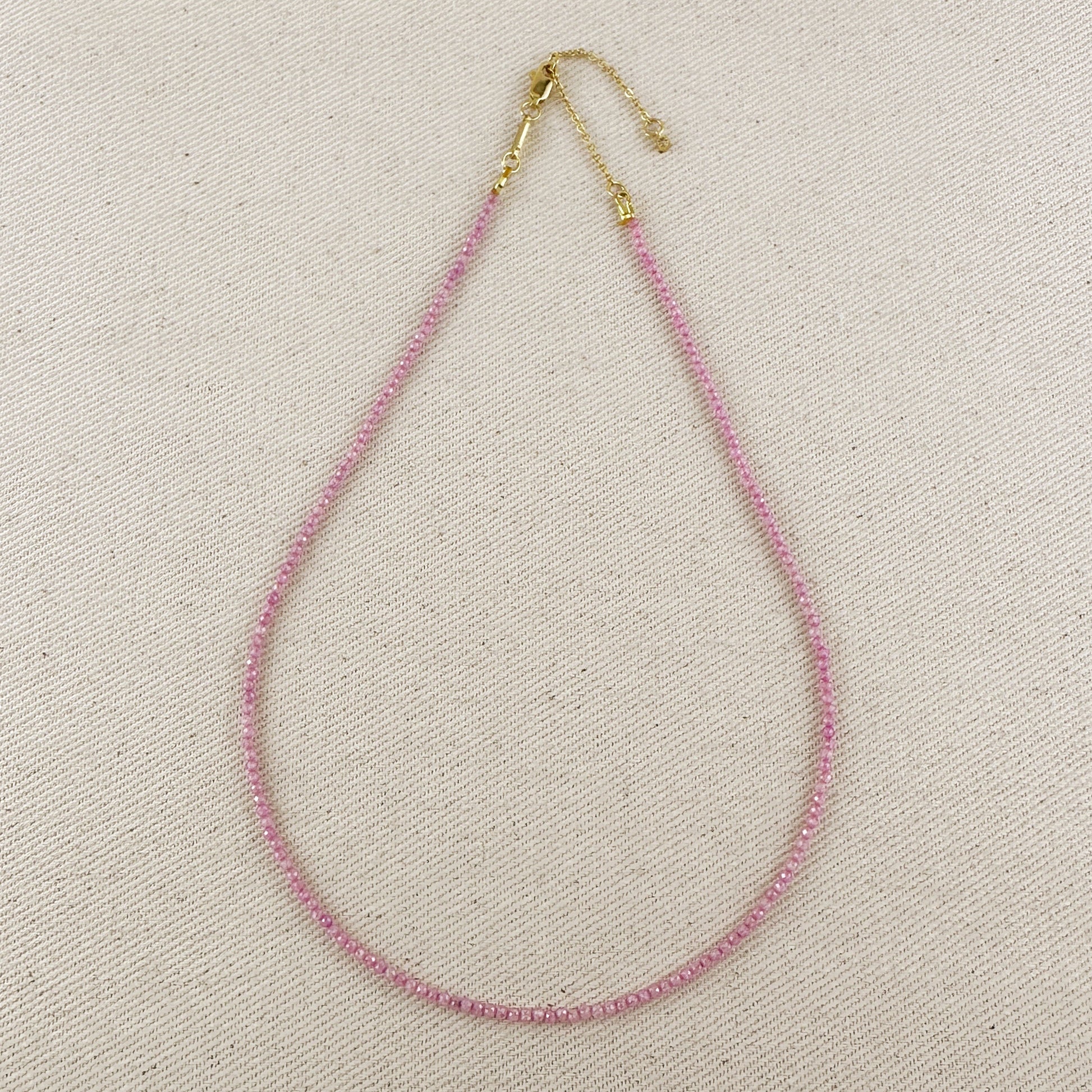 Pink Zircon Necklace