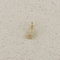 18k Gold filled  Micro CZ Initial Letter Charm