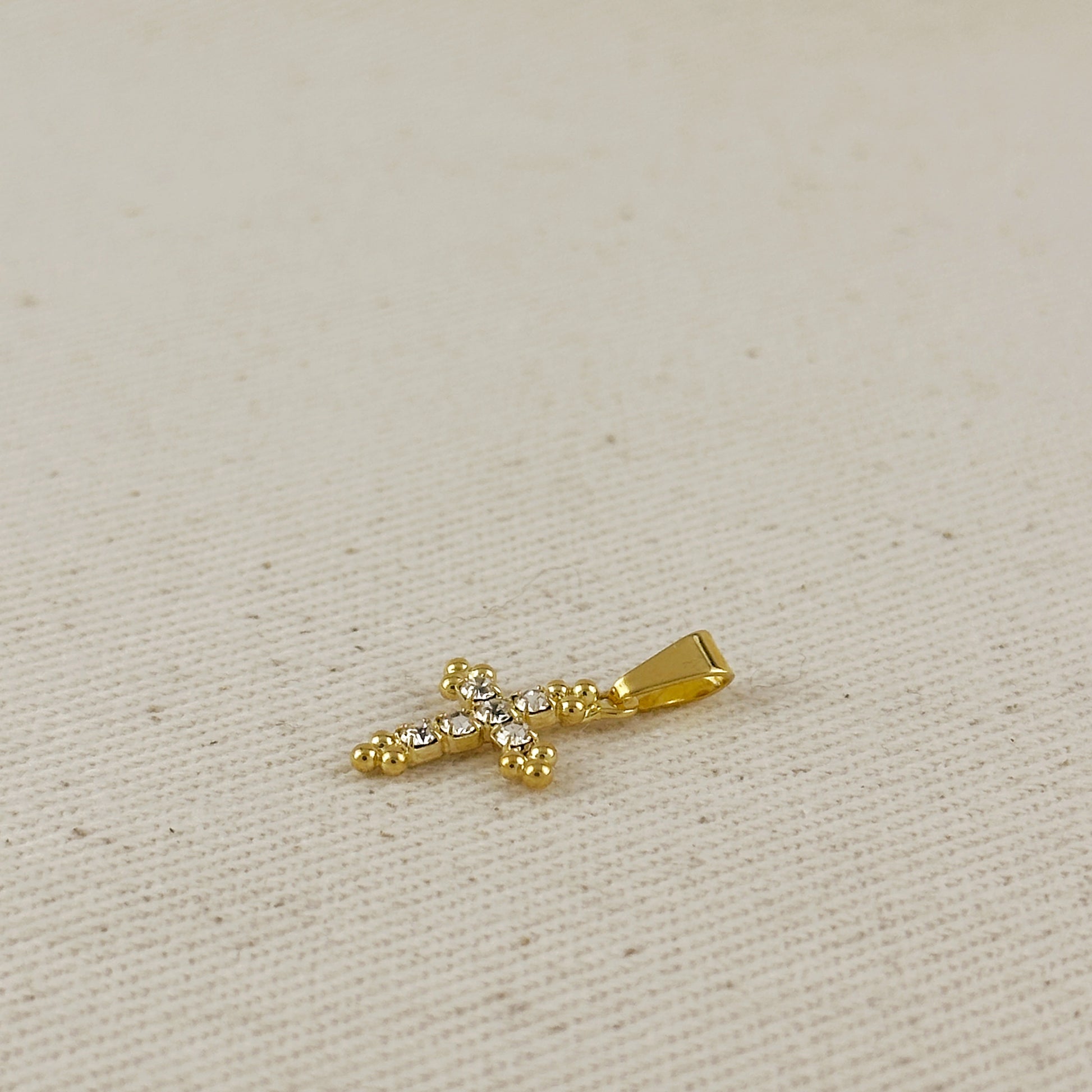 Rhinestone Cross Charm