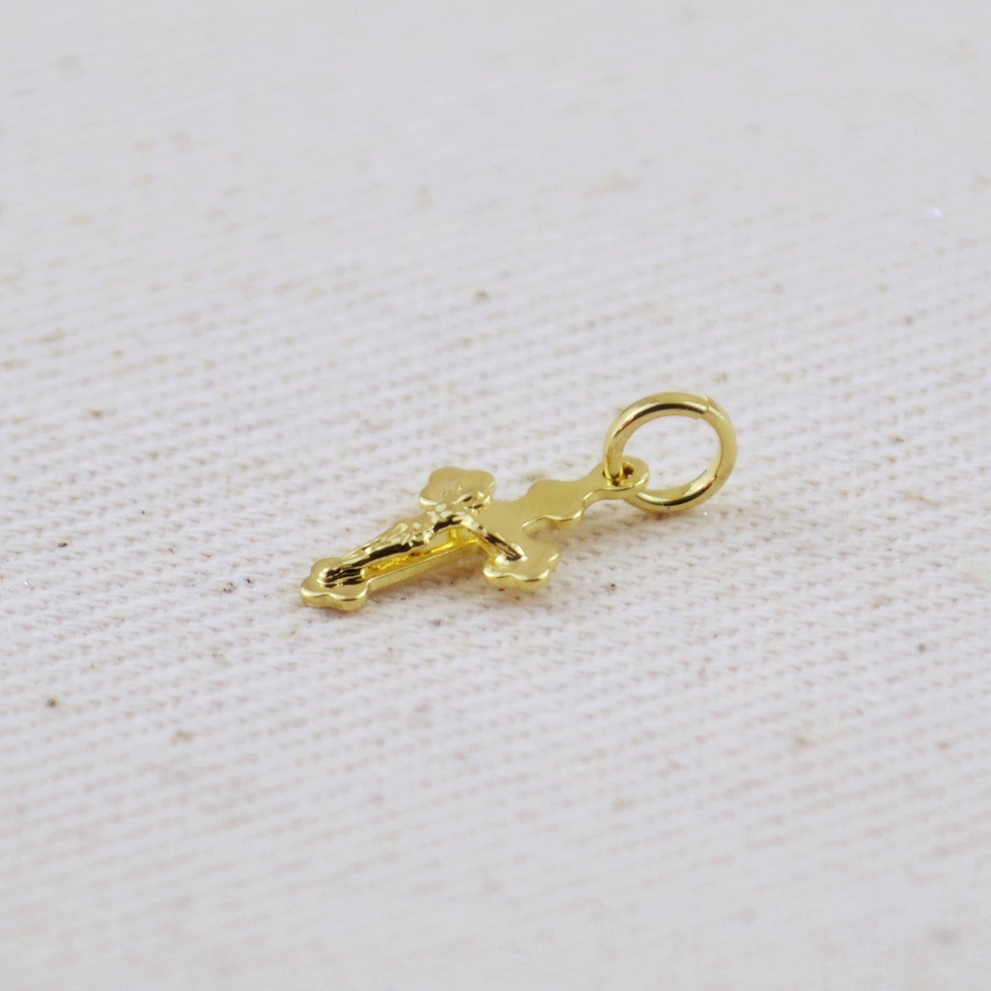 18k Gold Filled Mini Crucifix Pendant