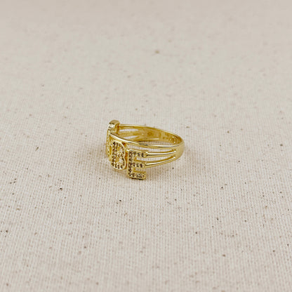 18k Gold Filled CZ Babe Ring