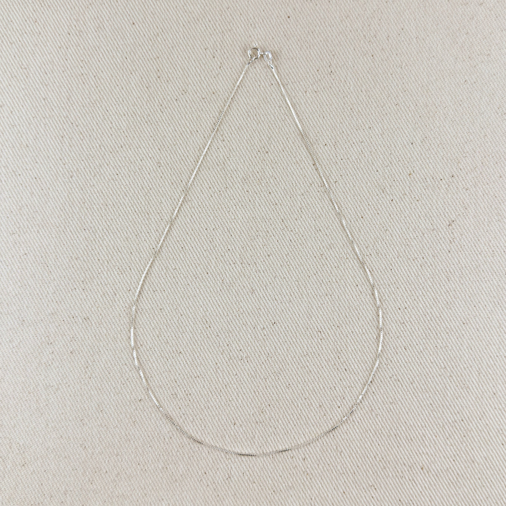 Sterling Silver Box Chain 0.6mm
