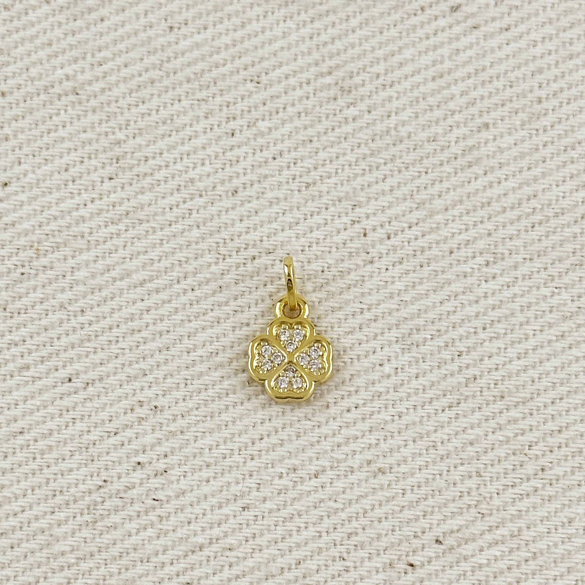 18k Gold Filled Lucky Clover Charm