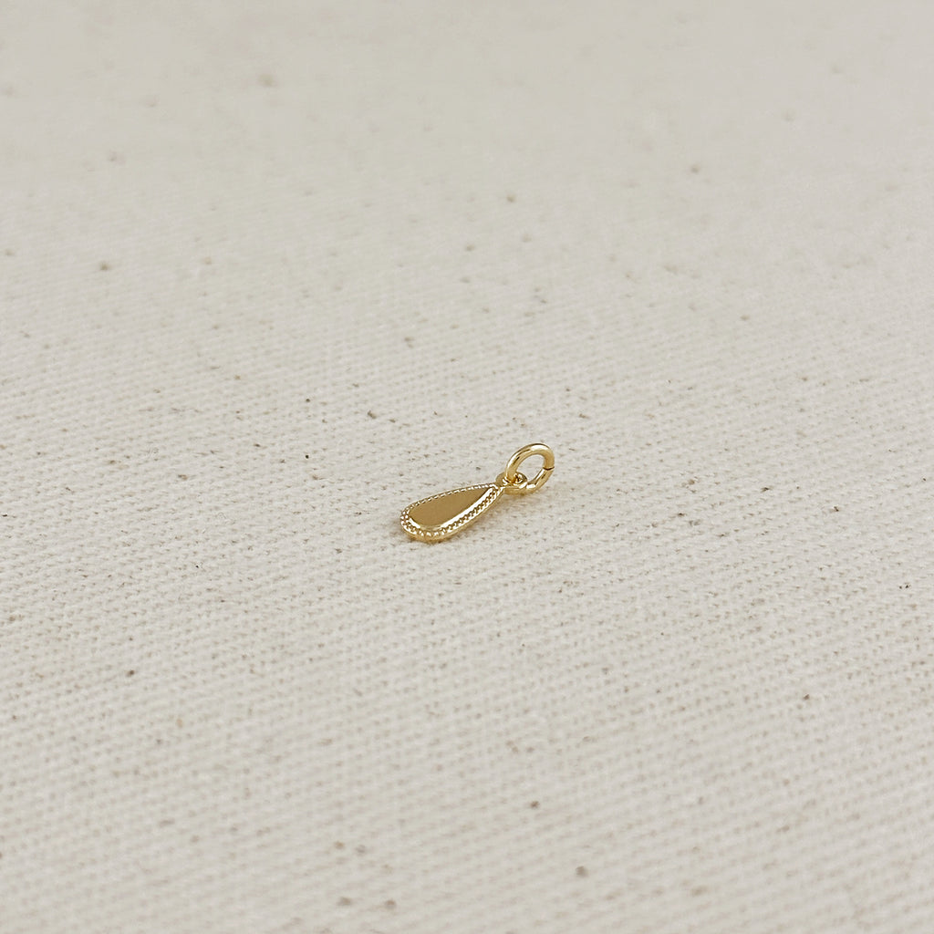 18k Gold Filled Teardrop Tag Findings