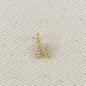 18k Gold filled  Micro CZ Initial Letter Charm