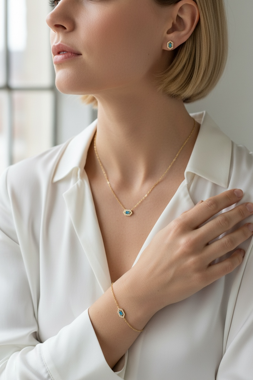 18k Gold Vermeil Fancy Birthstone Bracelet