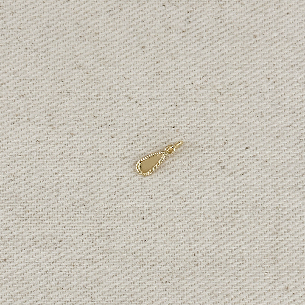 18k Gold Filled Teardrop Tag Findings