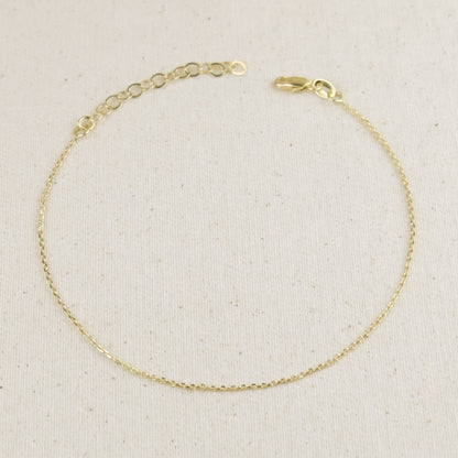 0.9mm Link Chain Anklet