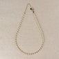 18k Gold Filled 3mm Pearls Choker Necklace