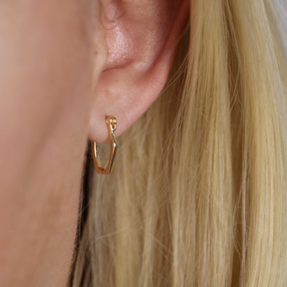 18k Gold Filled Geometric Dangle Earrings