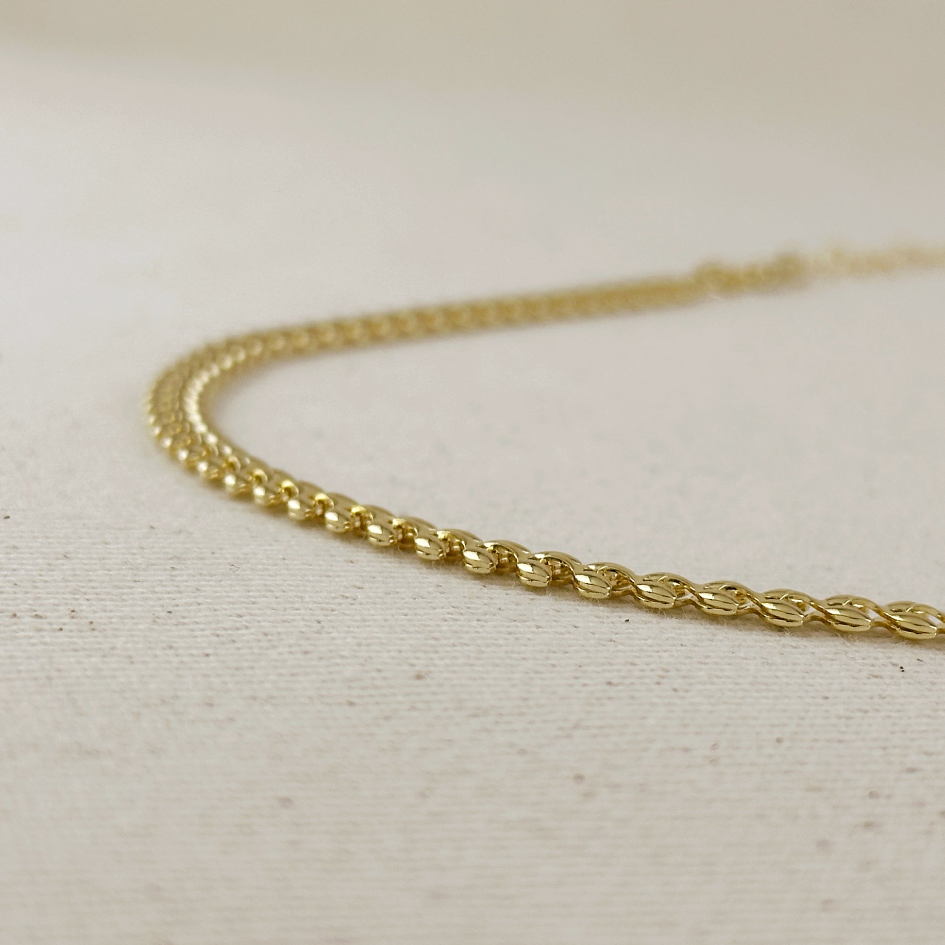 18k Gold Filled Leaf Choker Necklace