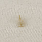 18k Gold filled  Micro CZ Initial Letter Charm