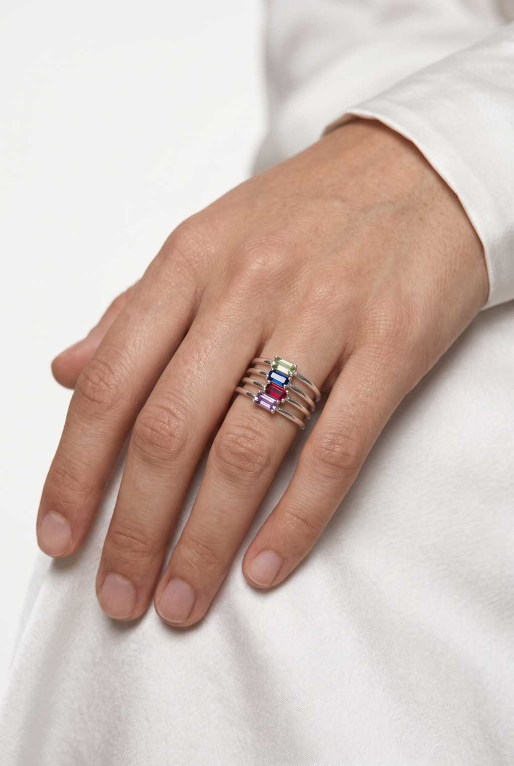 Silver Filled Birthstone Rings