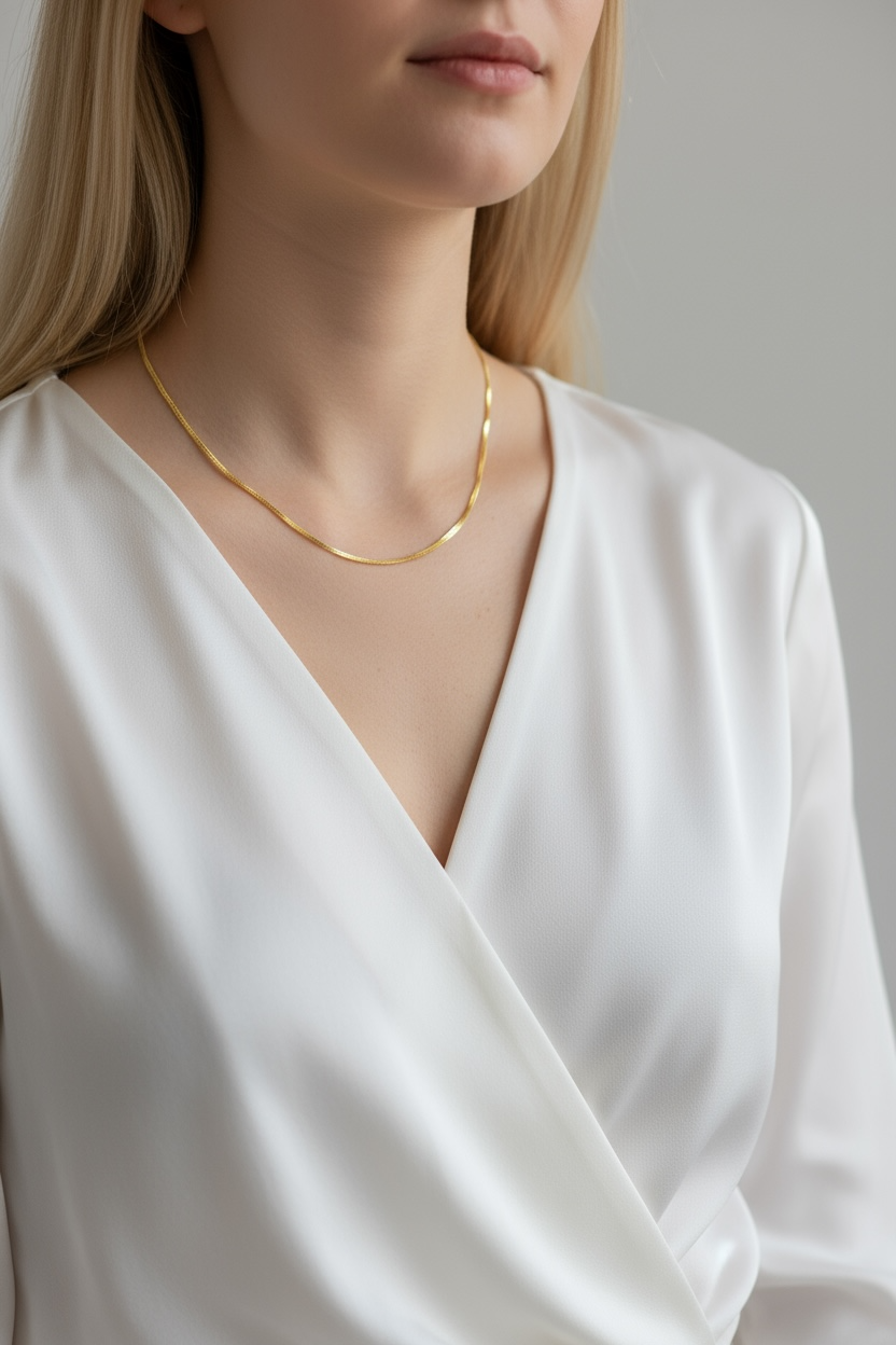 18k Gold Filled 2mm Square Rope Chain