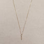 18k Gold Filled CZ Spear Necklace