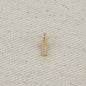 18k Gold filled  Micro CZ Initial Letter Charm