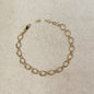 18k Gold Filled Diamond Cut Fancy Chain Bracelet