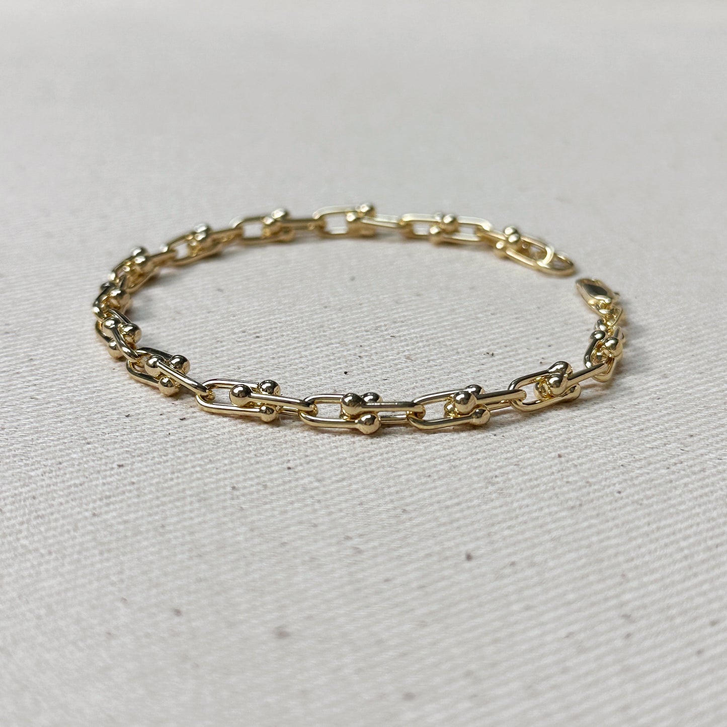 18k Gold Filled Link Chain Bracelet