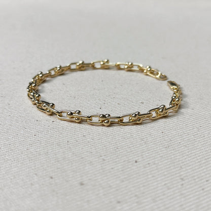 18k Gold Filled Link Chain Bracelet