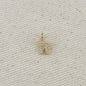 18k Gold filled  Micro CZ Initial Letter Charm