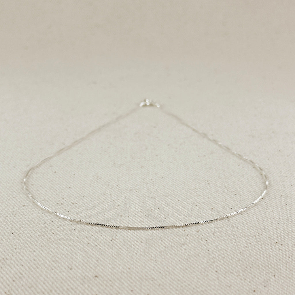 Sterling Silver Box Chain 0.6mm
