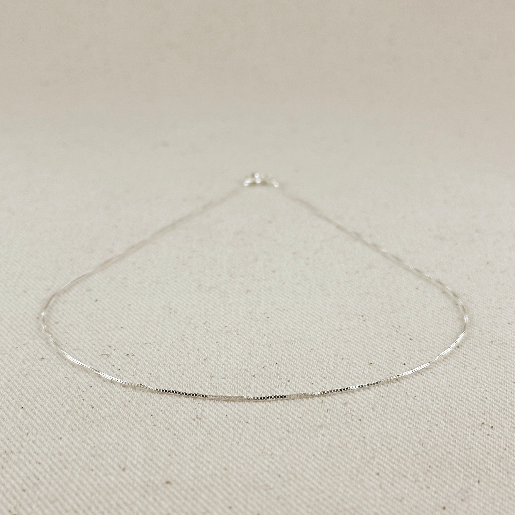 Sterling Silver Box Chain 0.6mm