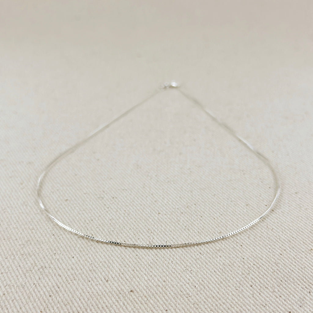 Sterling Silver Box Chain 0.8mm