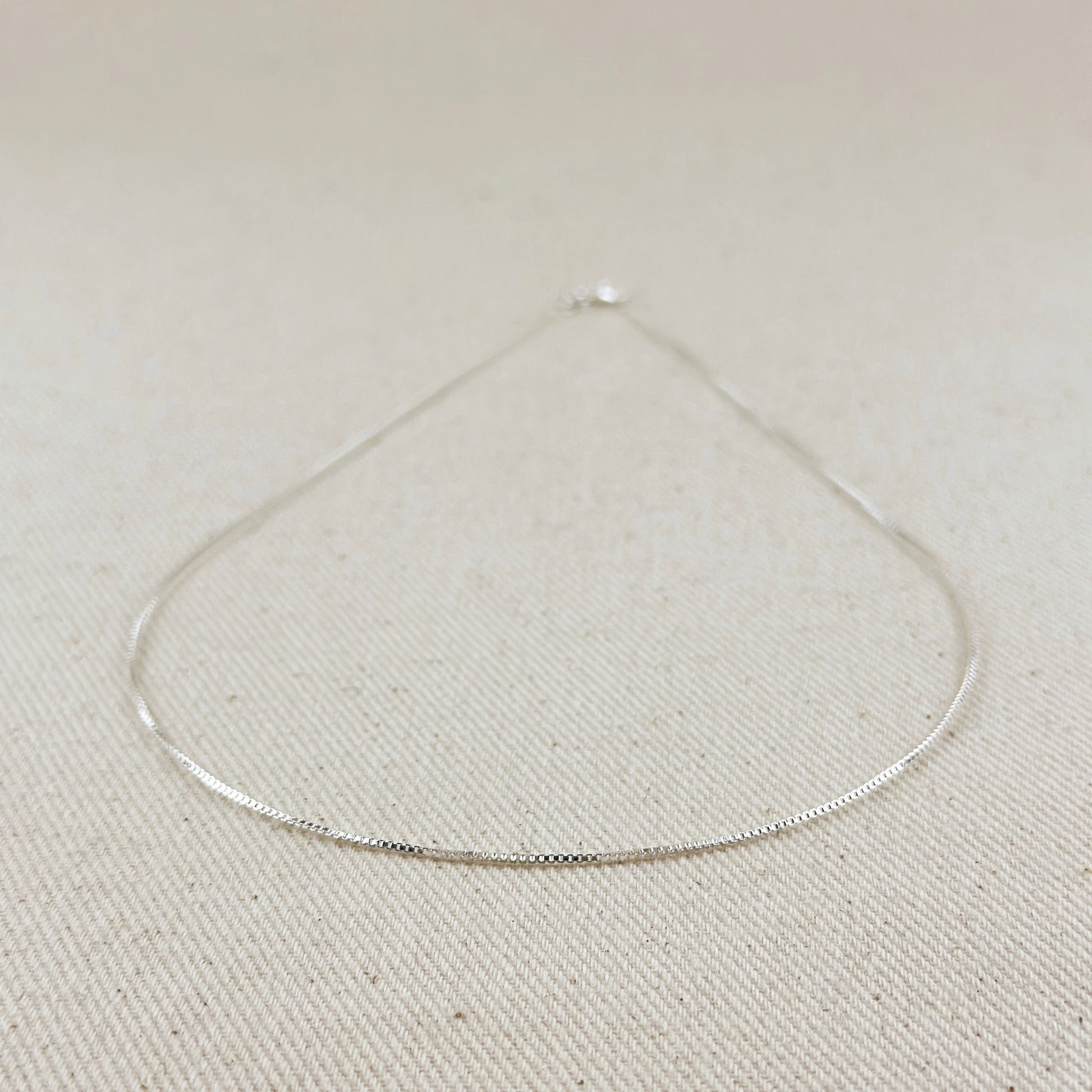 Sterling Silver Box Chain 0.8mm