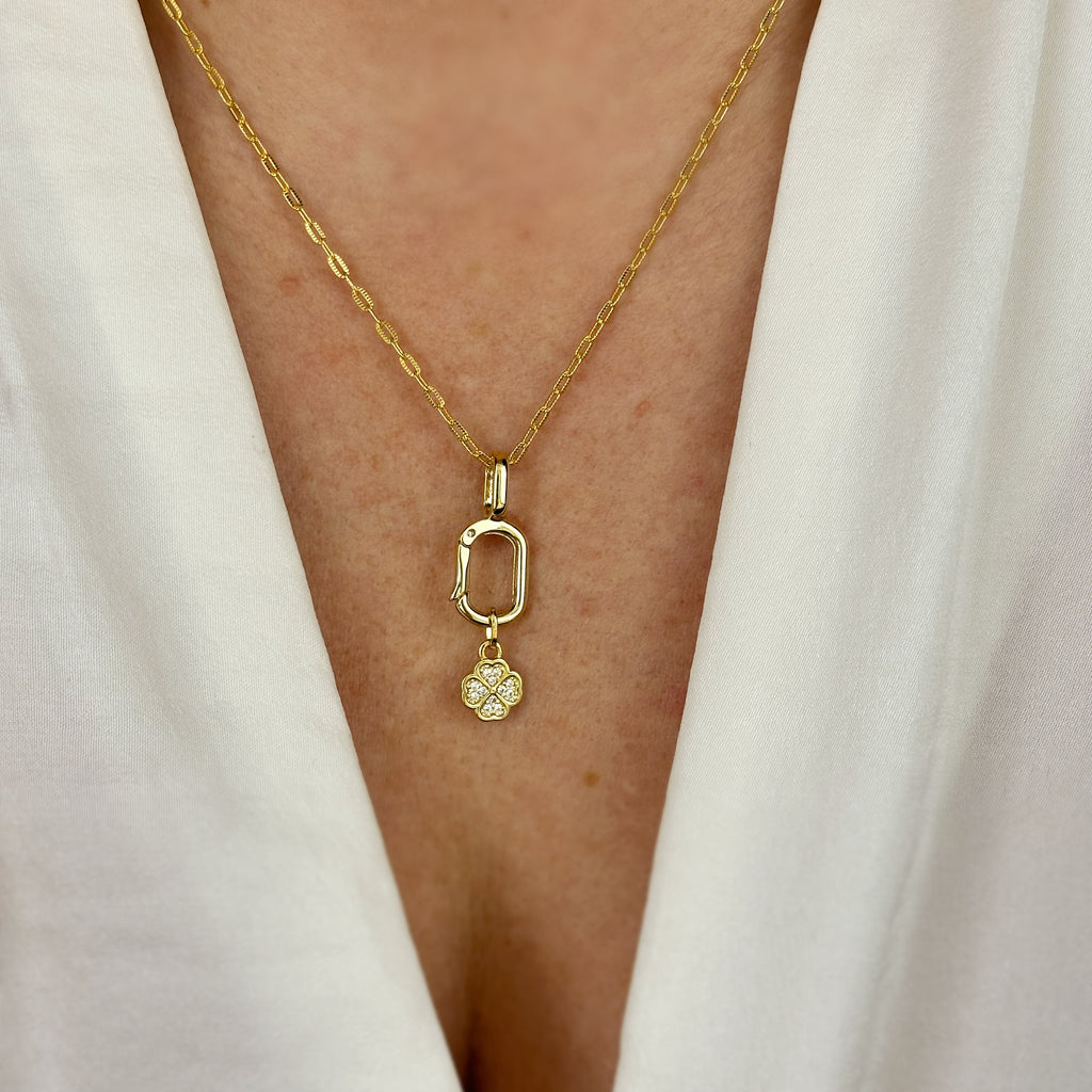18k Gold Filled Lucky Clover Charm