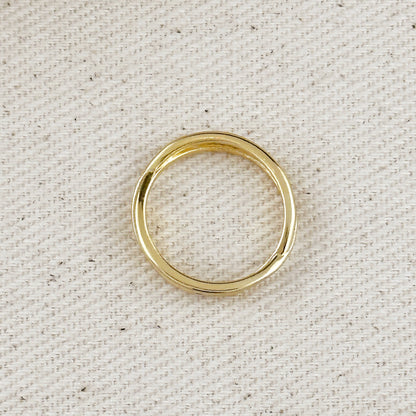 18k Gold Filled X Ring