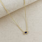 18k Gold Filled Fancy Birthstone Baguette Necklace