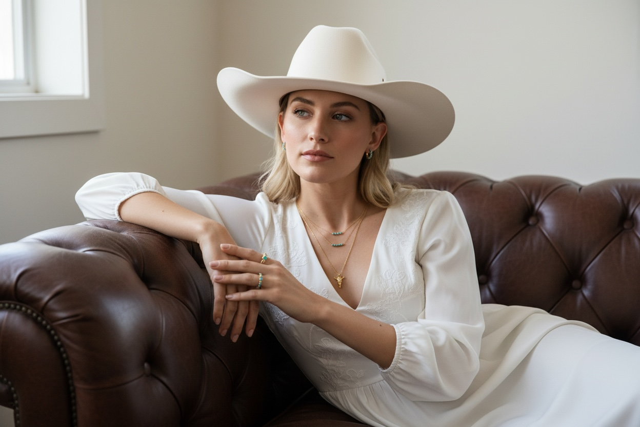 18K Gold Filled Natural Turquoise  Band Ring