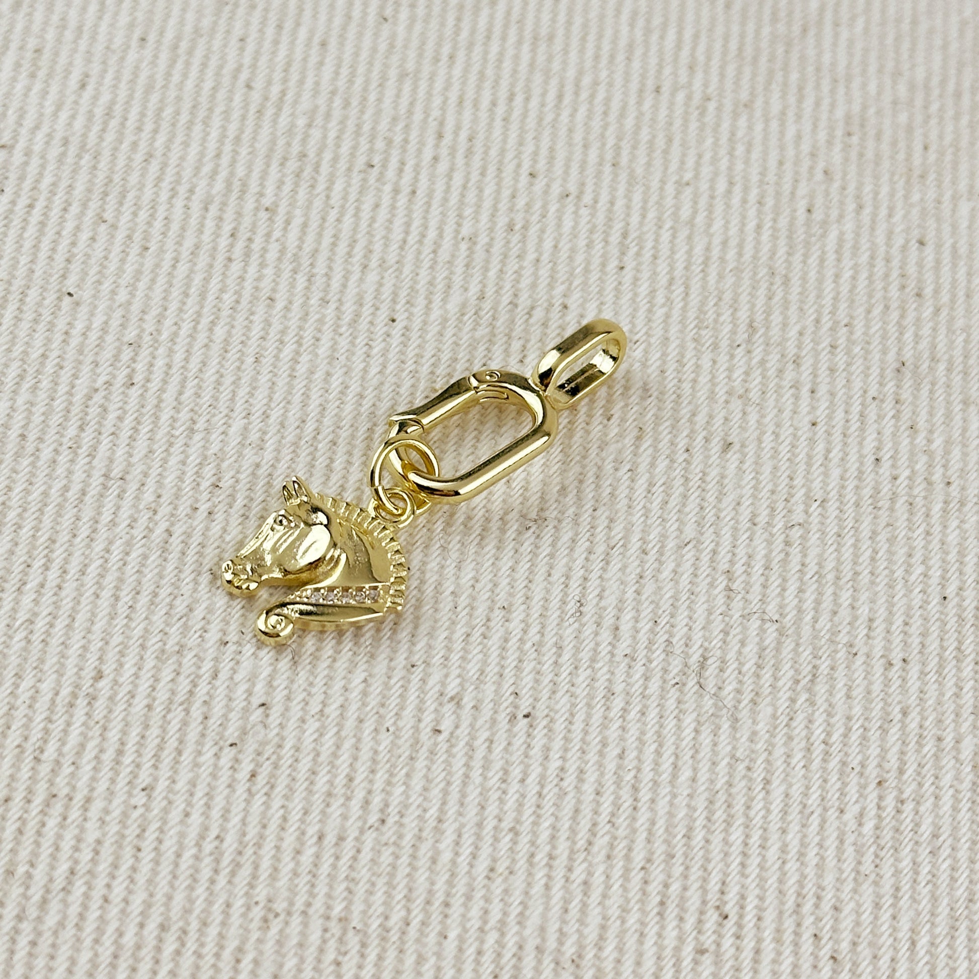 18k Gold Filled Horse Charm