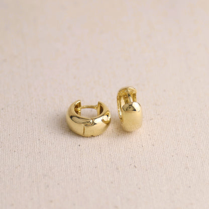 18k Gold Filled Chunky Hoop Earrings