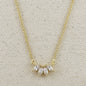 18k Gold Filled CZ Lotus Necklace