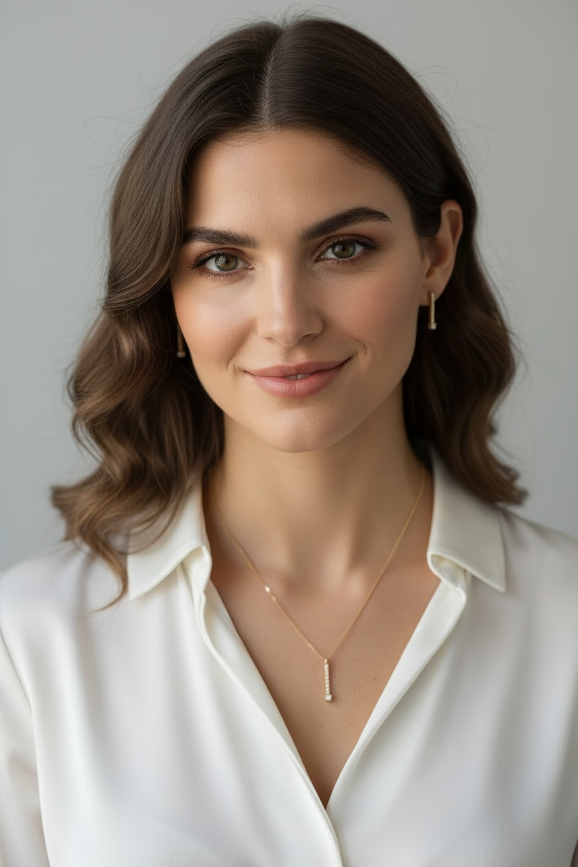 18k Gold Filled Vertical CZ Bar Necklace