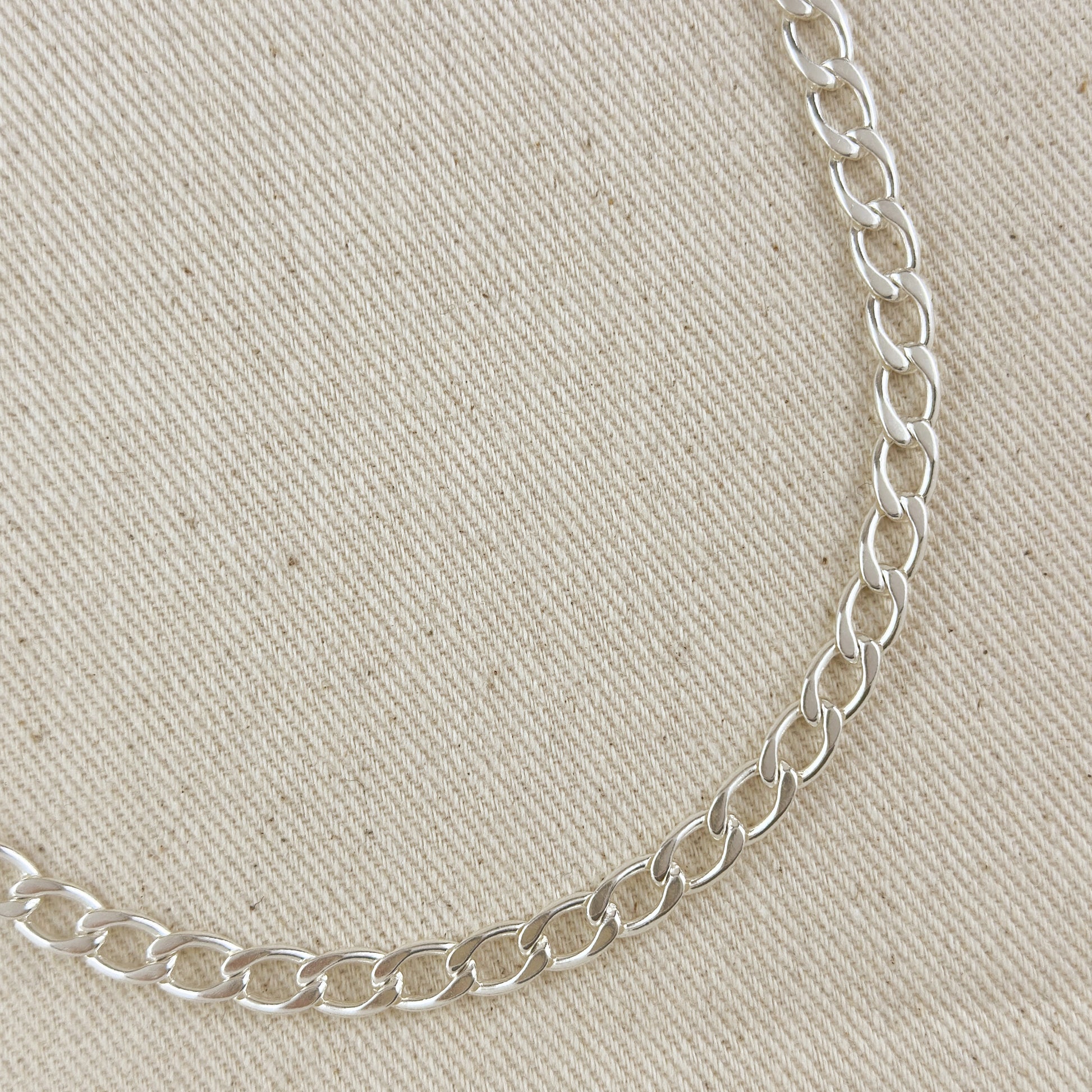 Sterling Silver Curb Chain 6.2mm