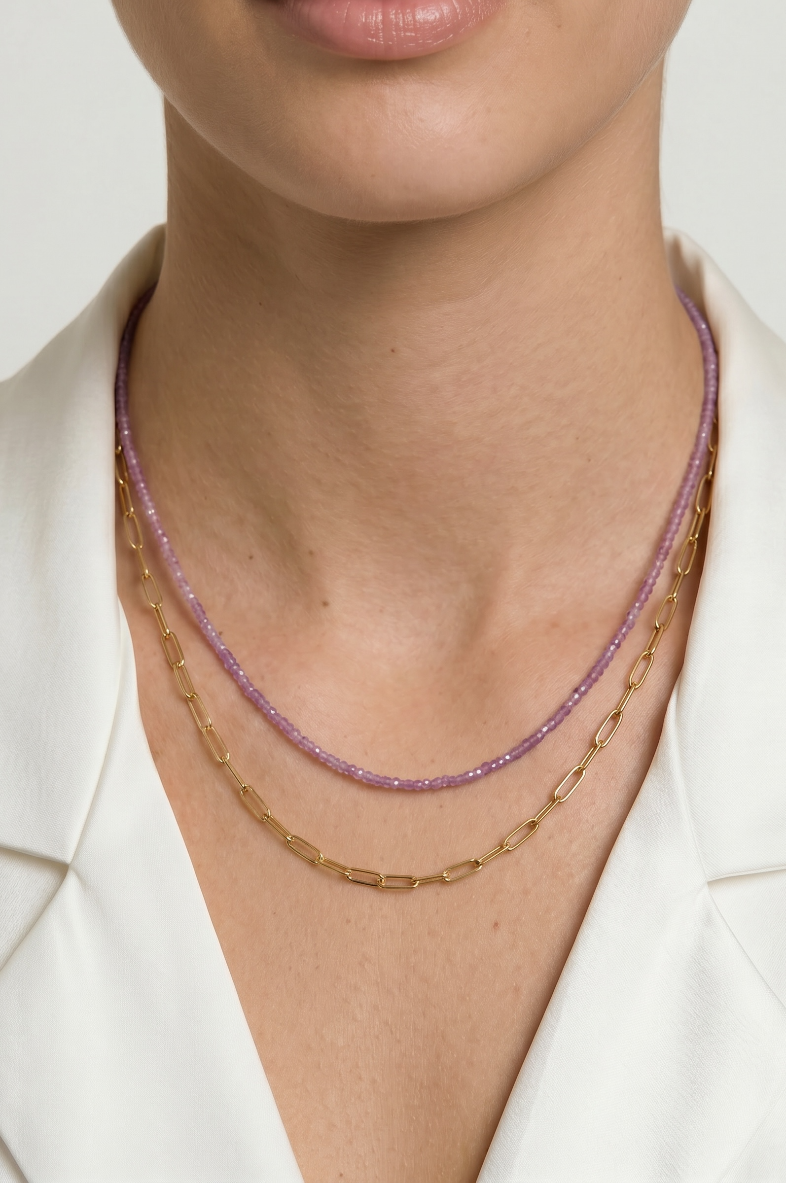 Pink Zircon Necklace