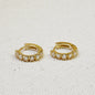 18k Gold Filled Fresh Water Pearl Hoop Earrings