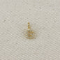 18k Gold filled  Micro CZ Initial Letter Charm