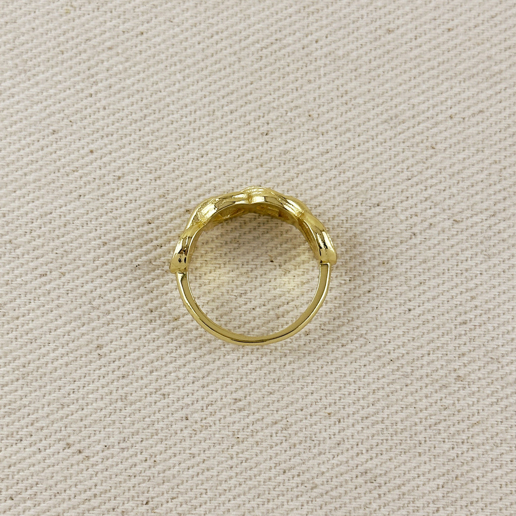 18k Gold Filled Braided Infinity Ring