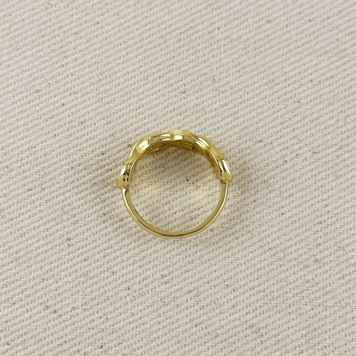 18k Gold Filled Braided Infinity Ring