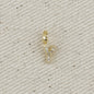 18k Gold filled  Micro CZ Initial Letter Charm