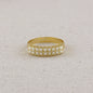 18k Gold Filled Double Pearl Ring