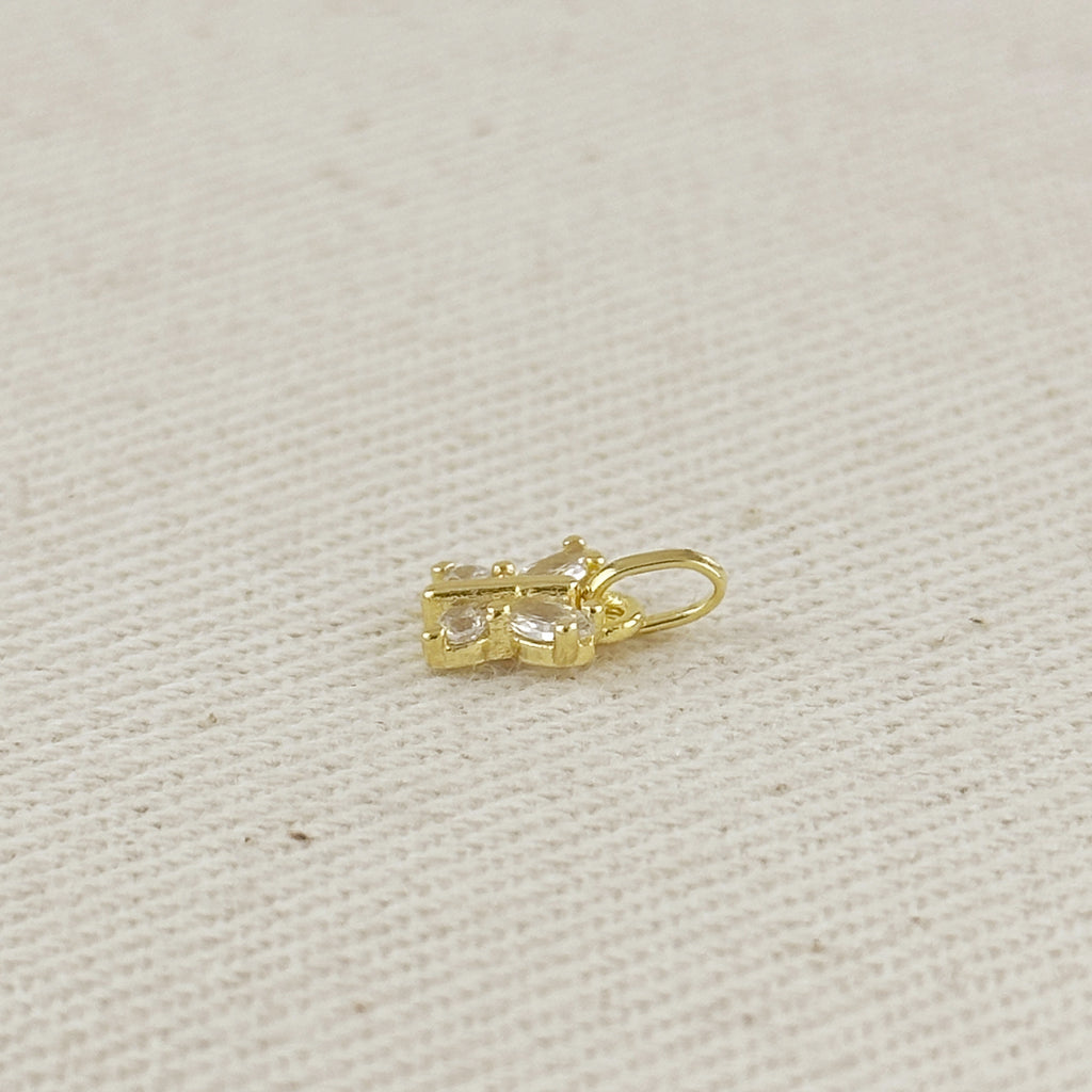 18k Gold Filled CZ Butterfly Charm