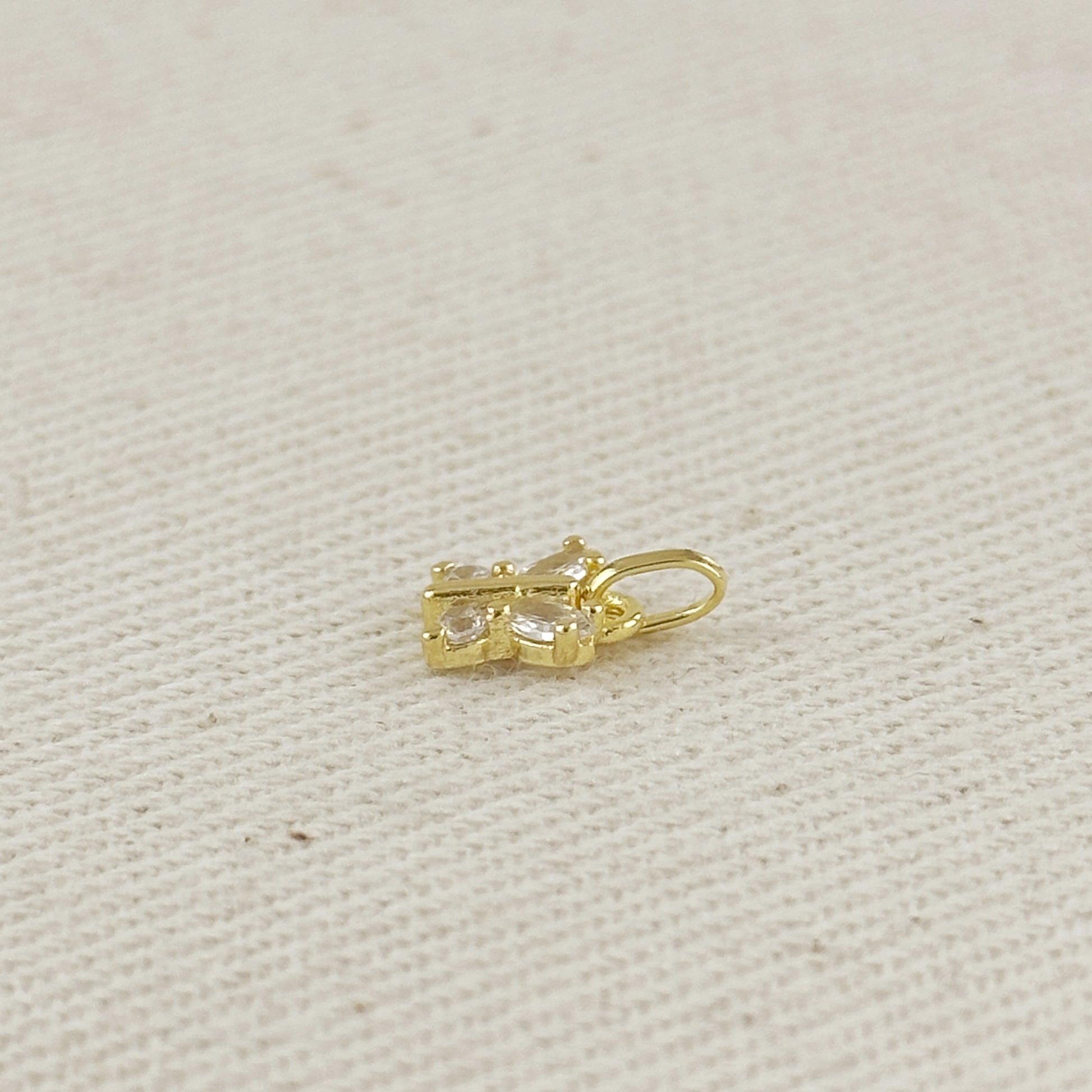 18k Gold Filled CZ Butterfly Charm