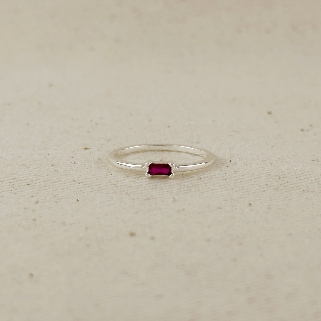 Silver Filled Birthstone Rings