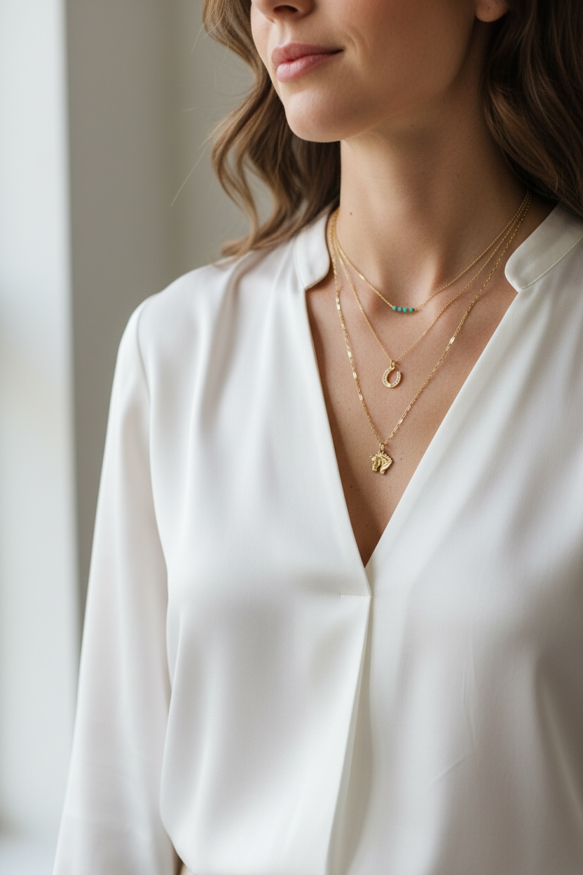 18k Gold Filled Horse Charm