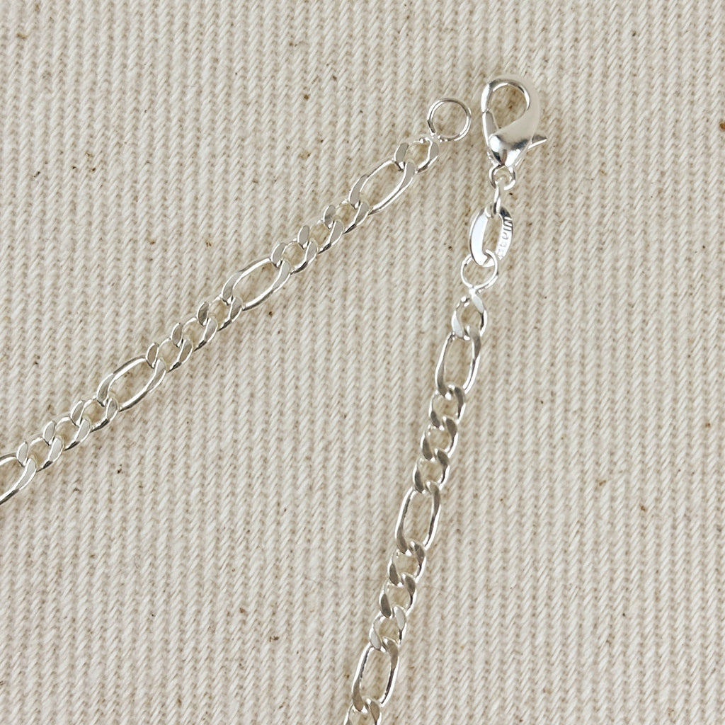Sterling Silver Figaro 3x1 Chain 3.2mm